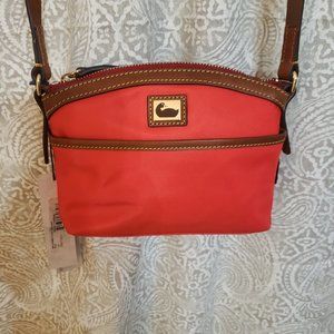 Dooney & Bourke Wayfarer Nylon Domed Crossbody, Color red